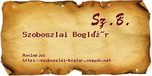 Szoboszlai Boglár névjegykártya